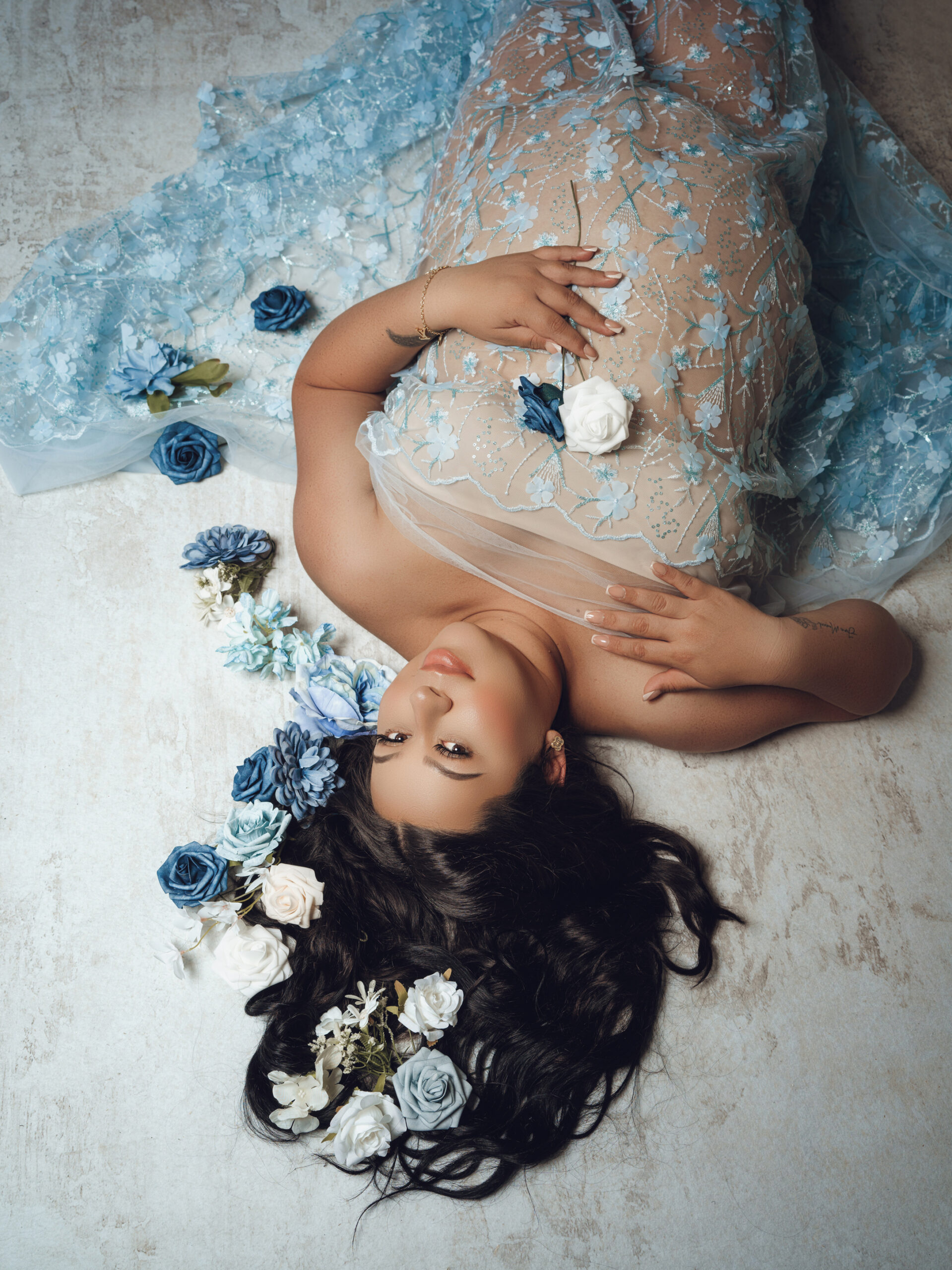 Radiant maternity portrait session, Stockton luxury maternity photographer Glam Brand Photography