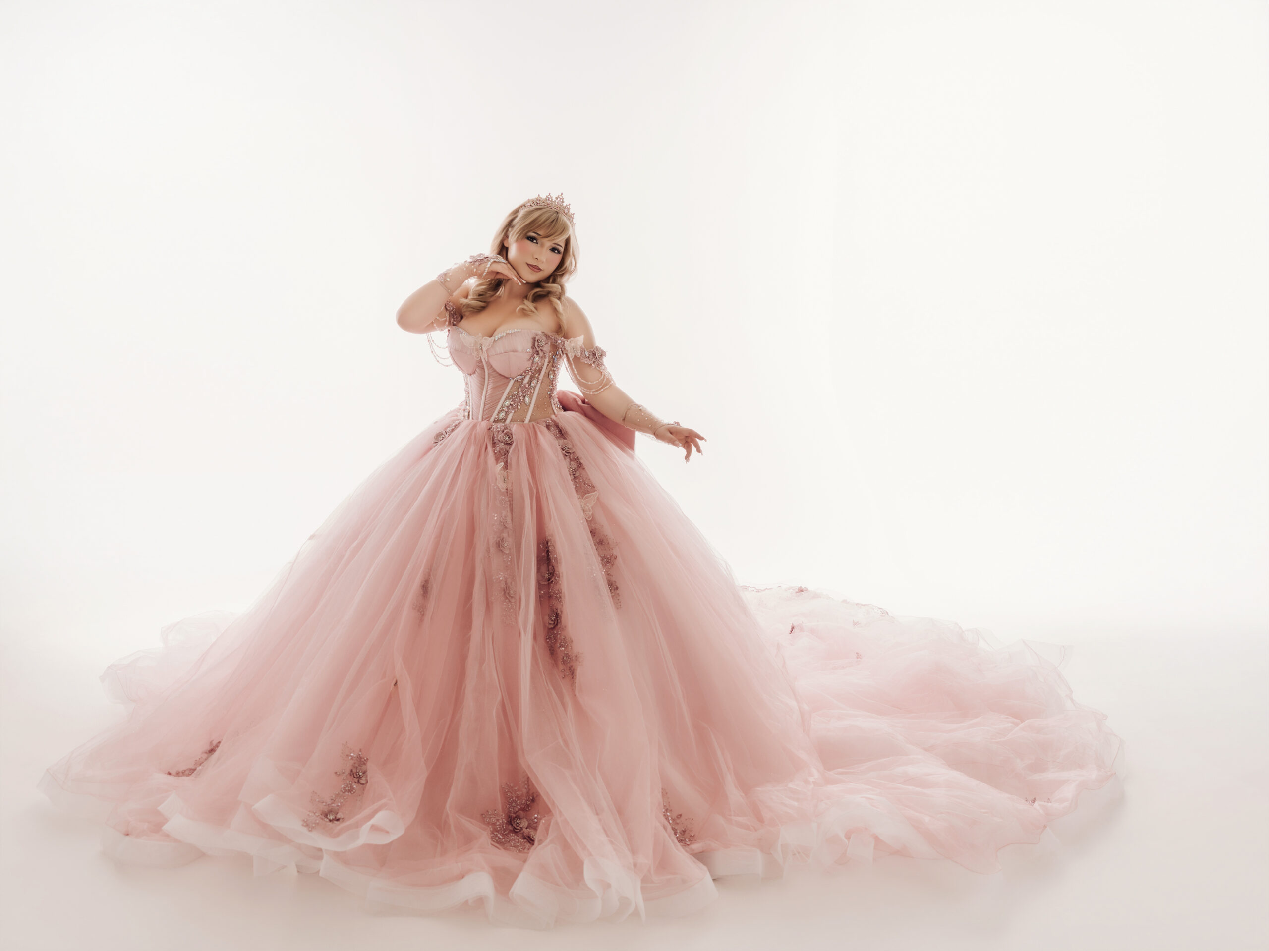 Professional portrait session with guided posing, Stockton California photography studio