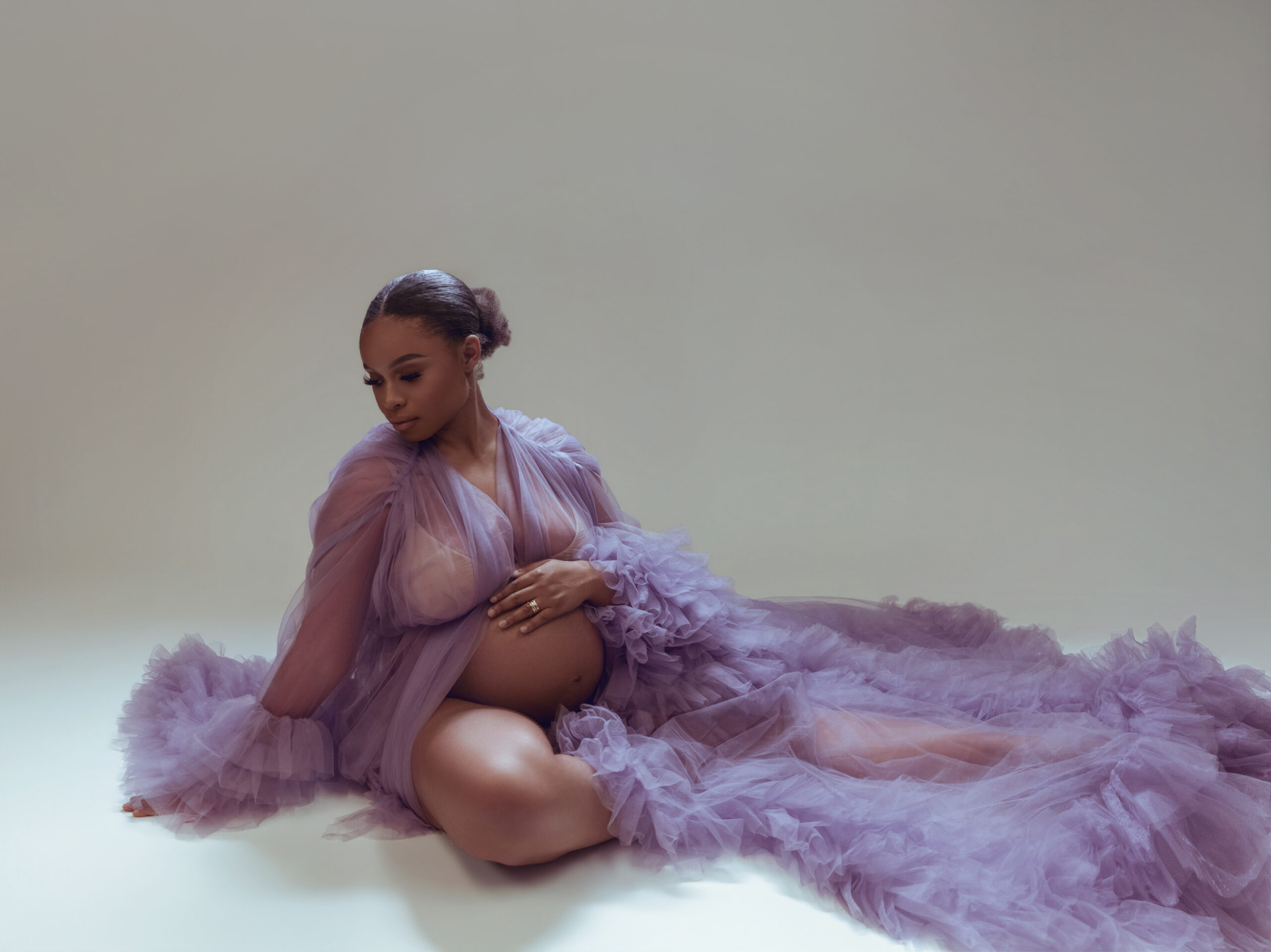 San Jose maternity photographer studio portrait