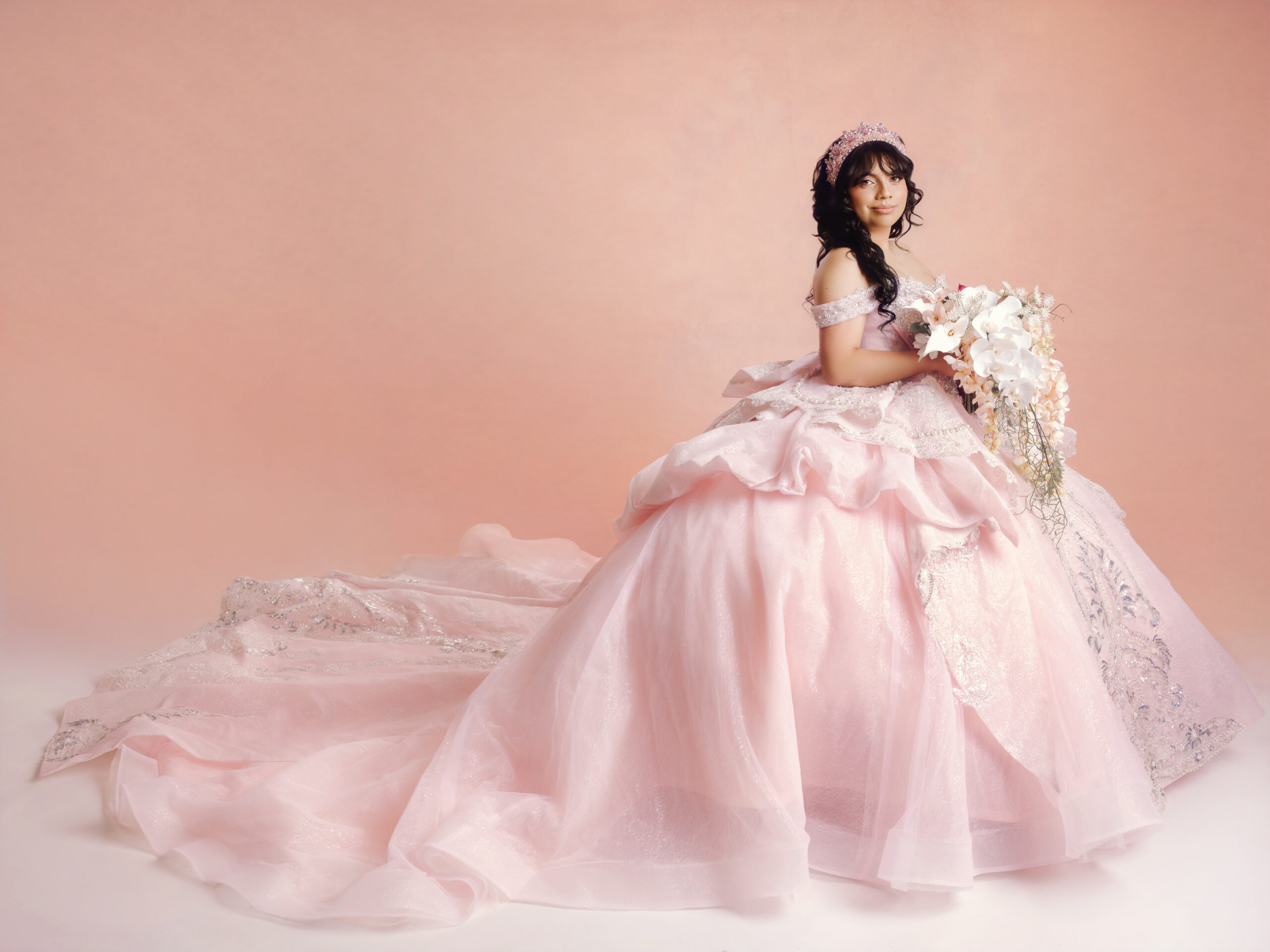 Quinceañera studio portraits Stockton CA - Glam Brand Photography