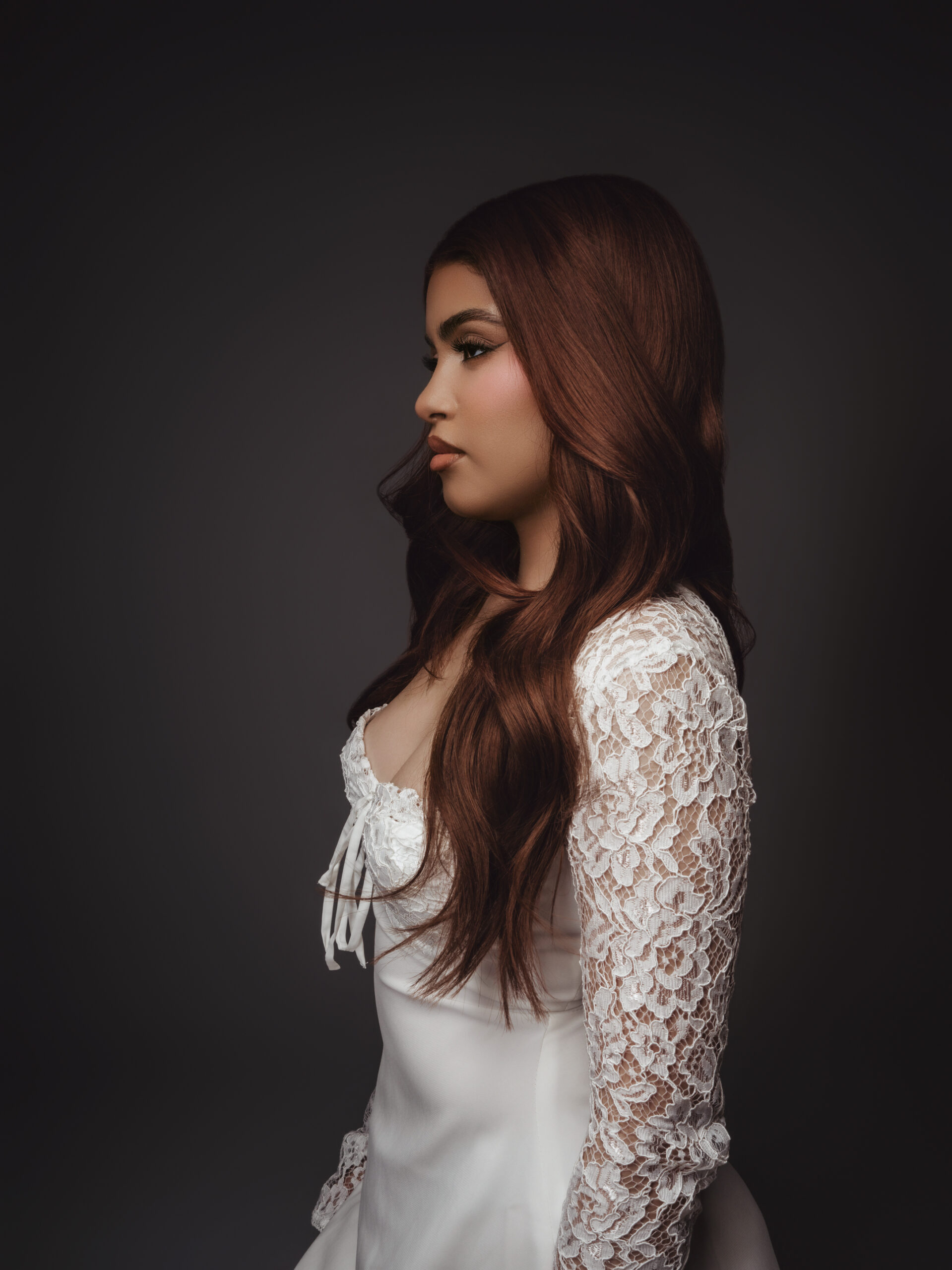 Editorial portrait photography session in Stockton CA studio, Northern California luxury photographer